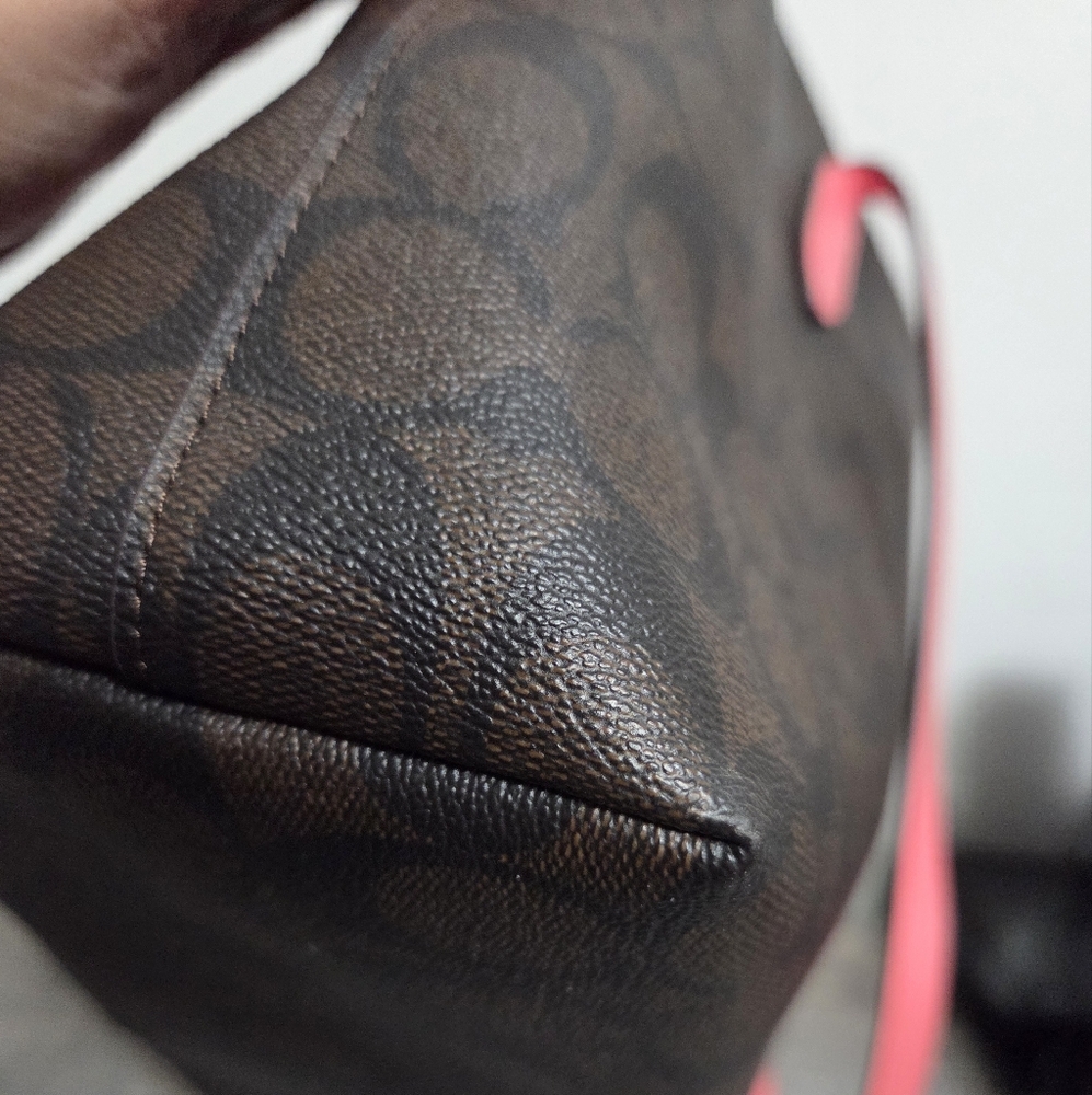 EUC Coach Brown and Pink Tote Bag - Picture 6 of 13